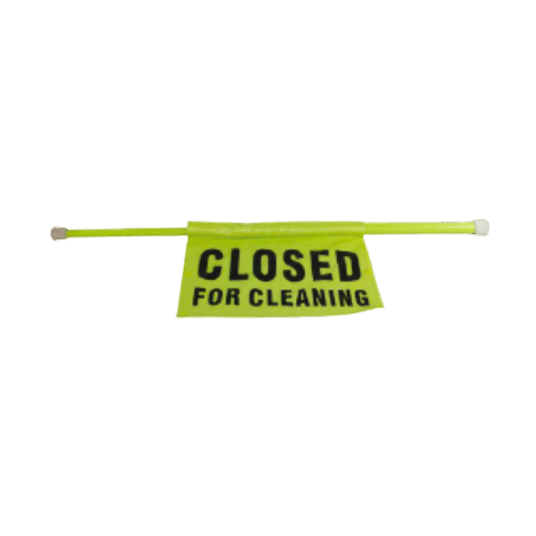 CLOSED FOR CLEANING DOORWAY SIGN GREEN