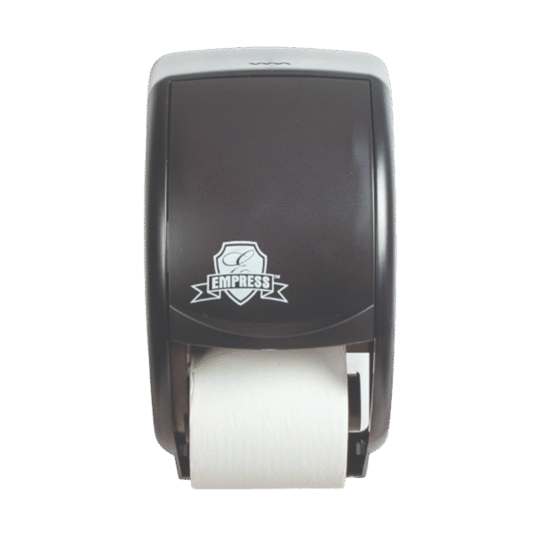 DOUBLE ROLL BATH TISSUE DISPENSER BLACK PLASTIC – EACH