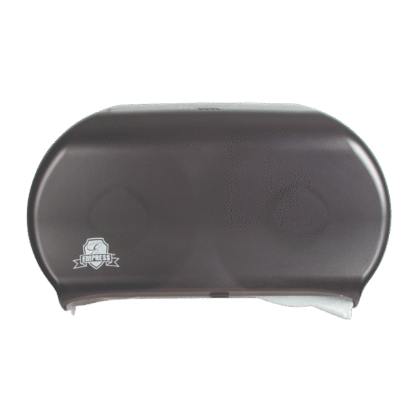 TWIN JRT 9" BATH TISSUE DISPENSER BLACK PLASTIC