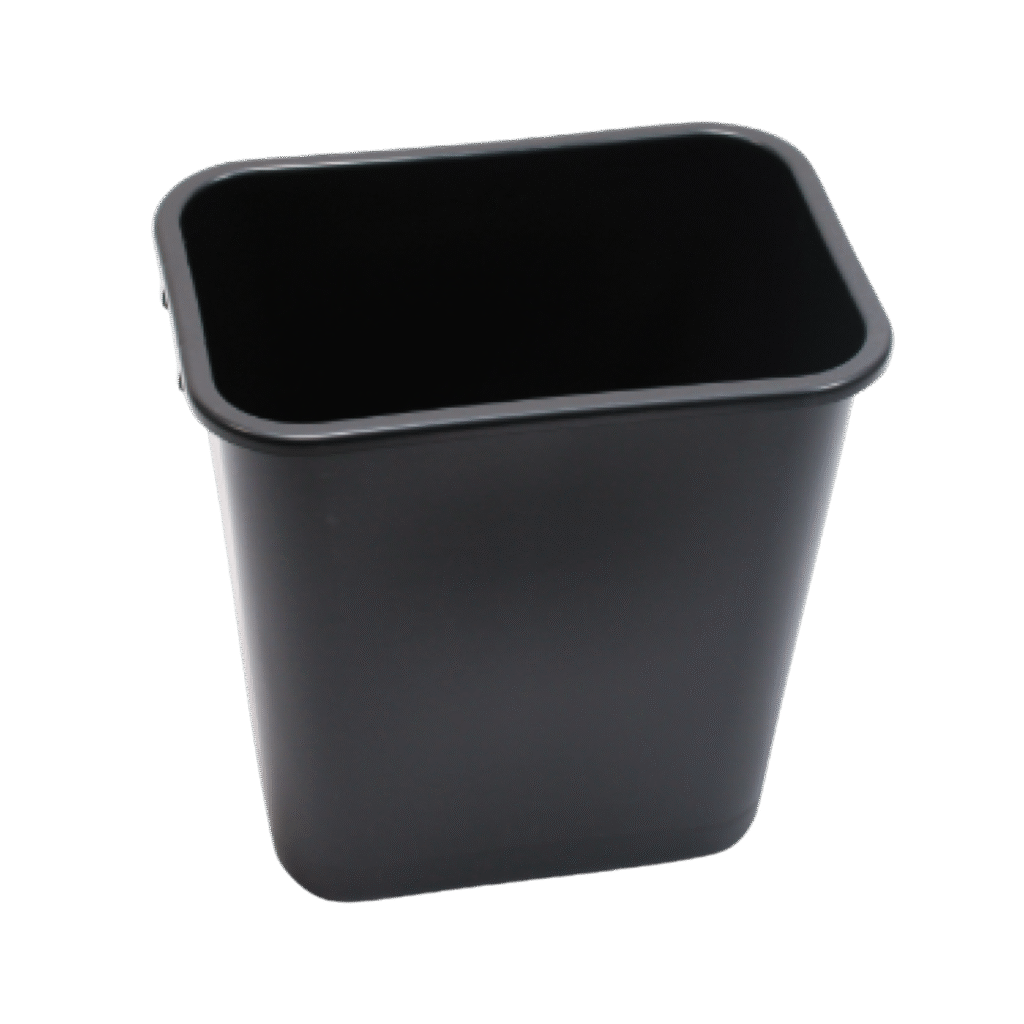 WASTE RECEPTACLE 28 QT BLACK - New Wave Cleaning Solutions