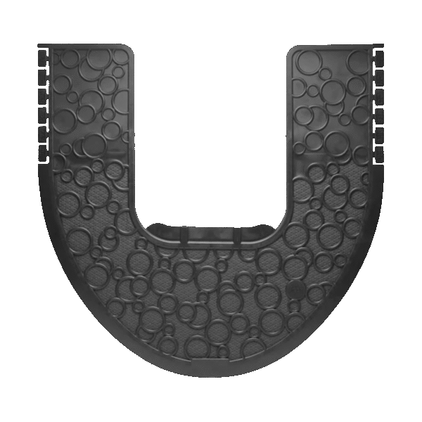 P-Shield Commode Mat Black